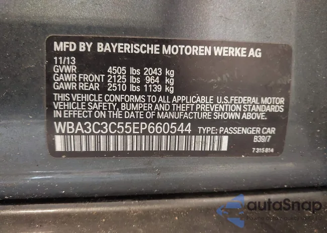 WBA3C3C55EP660544: 44622453