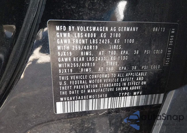 WVGAV3AX6EW013418: 44622783