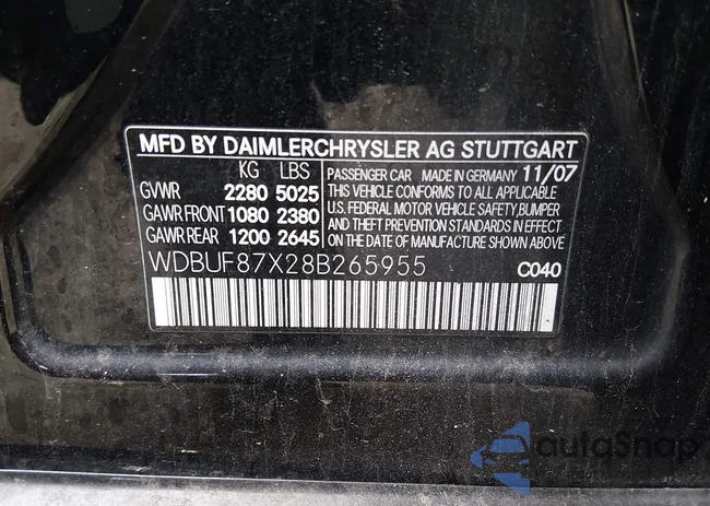 WDBUF87X28B265955: 44622930