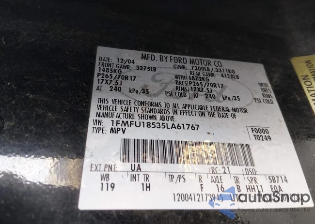 1FMFU18535LA61767: 44623643