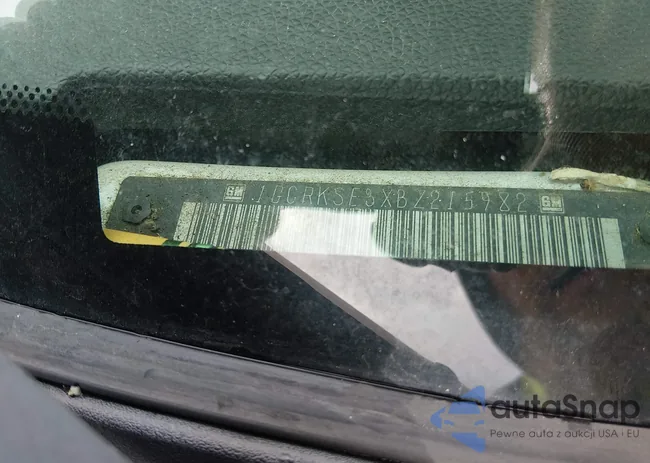 1GCRKSE3XBZ215982: 44623841