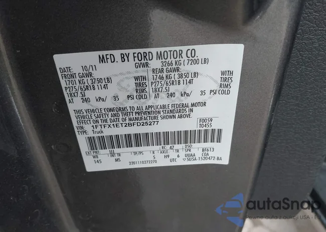 1FTFX1ET2BFD25277: 44623850