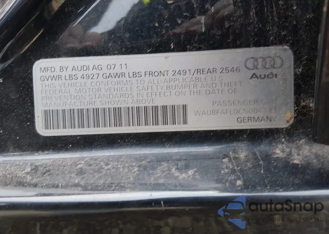 WAUBFAFL0CN004133: 44623163