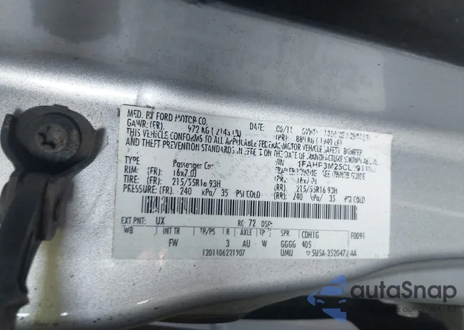 1FAHP3M25CL191189: 44623358