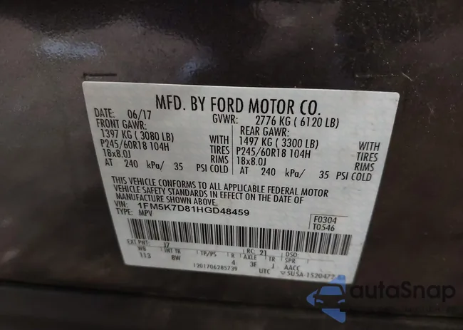 1FM5K7D81HGD48459: 44624457