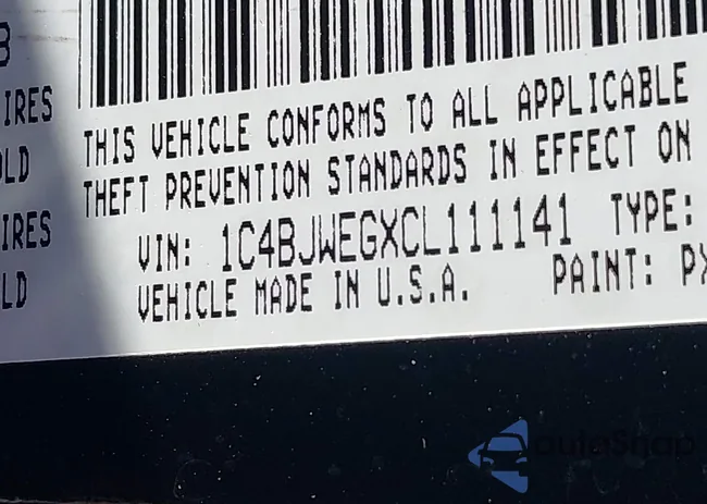 1C4BJWEGXCL111141: 44624507