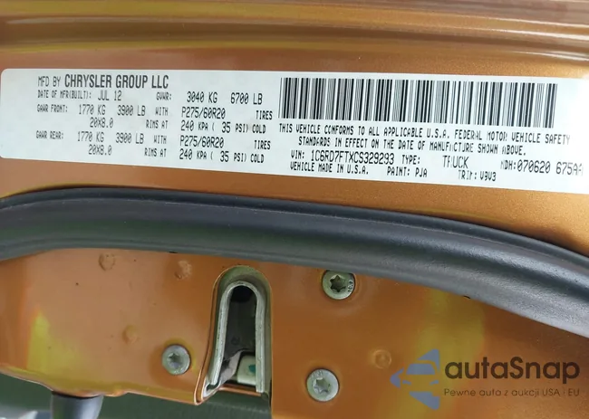 1C6RD7FTXCS329293: 44624616