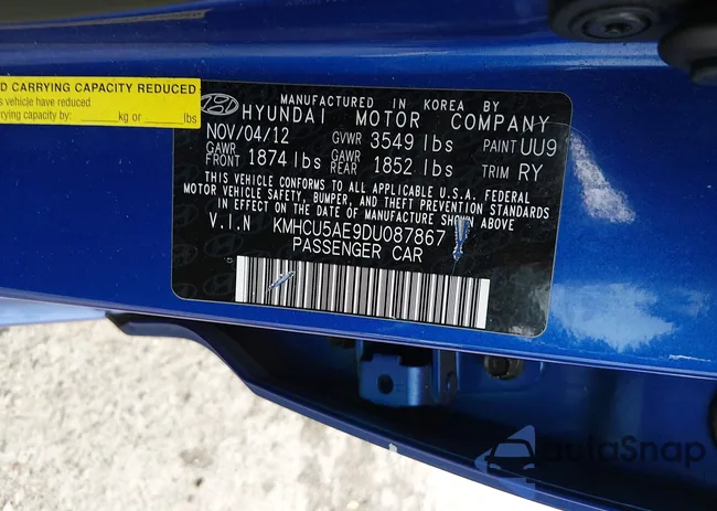 KMHCU5AE9DU087867: 44624708