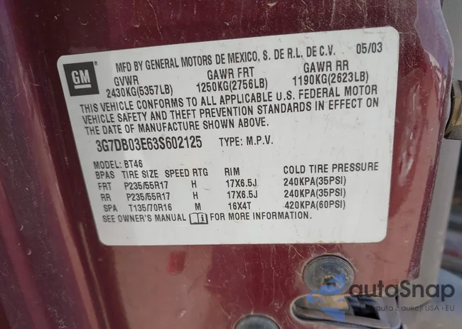 3G7DB03E63S602125: 44624979