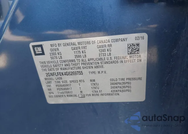 2GNFLFEK4G6269755: 44624061