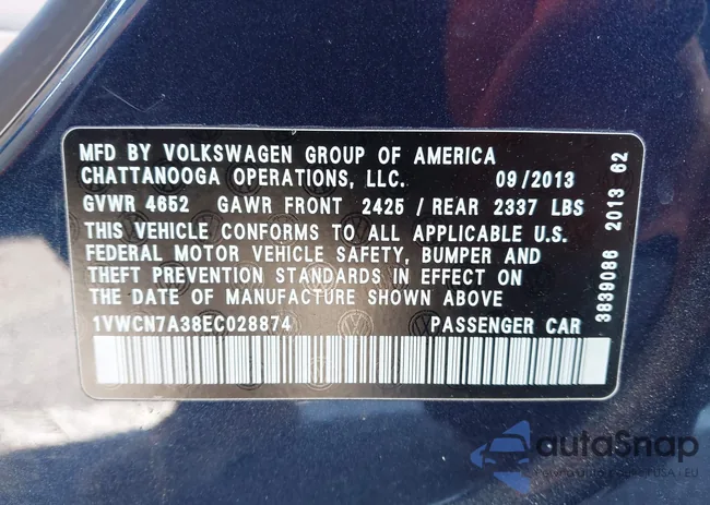 1VWCN7A38EC028874: 44624205