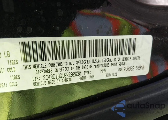 2C4RC1BG1GR292630: 44625805