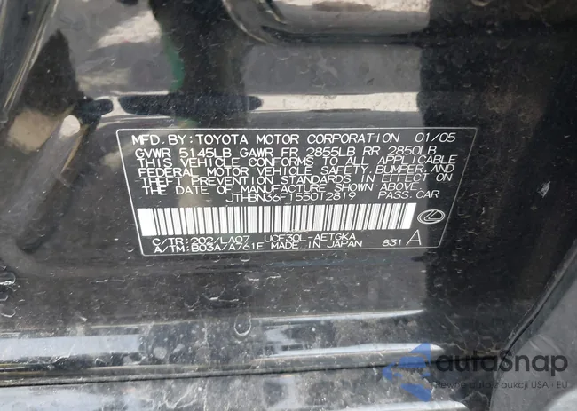 JTHBN36F155012819: 44625965