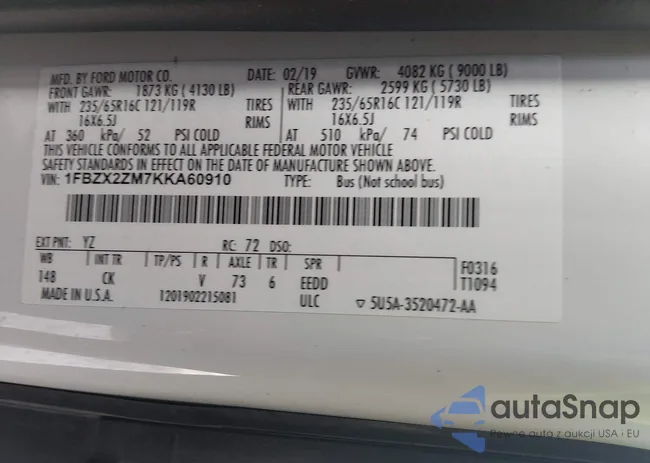 1FBZX2ZM7KKA60910: 44626034