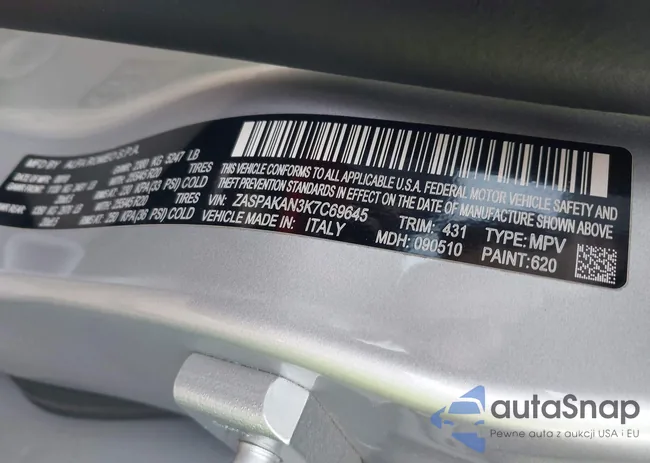 ZASPAKAN3K7C69645: 44626226