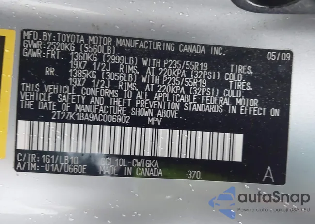 2T2ZK1BA9AC006802: 44626366