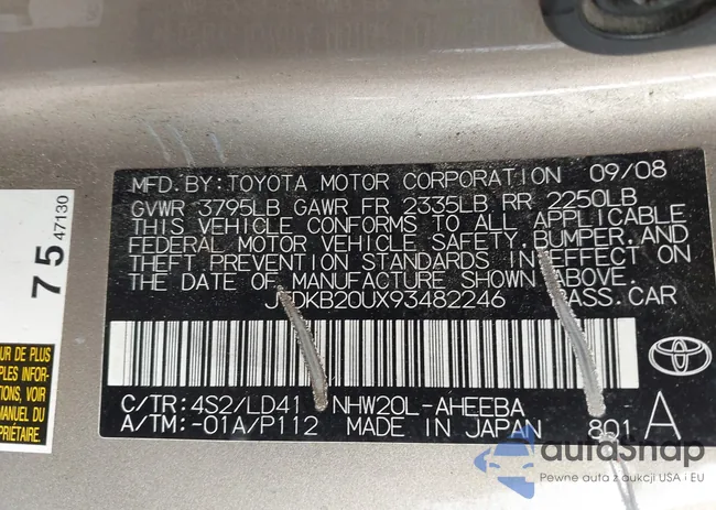 JTDKB20UX93482246: 44628445