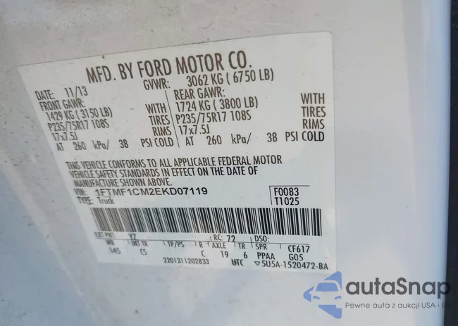 1FTMF1CM2EKD07119: 44628499