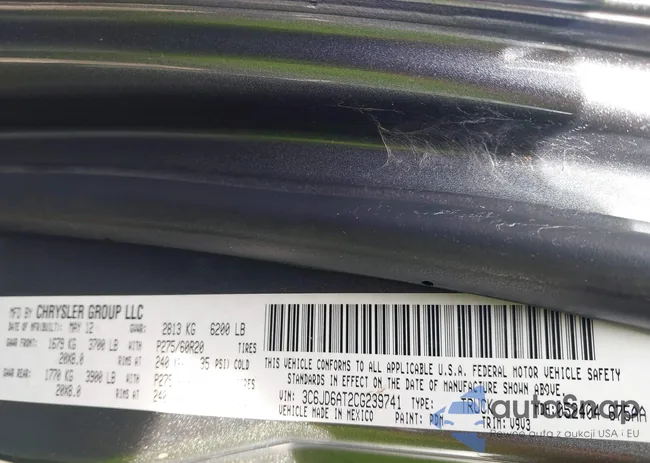 3C6JD6AT2CG239741: 44628911