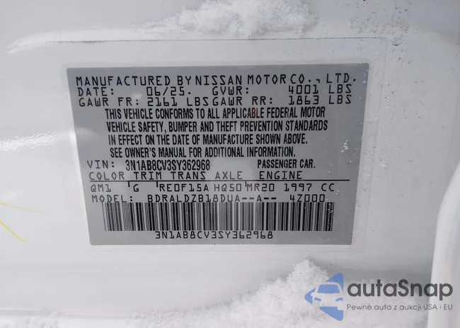 3N1AB8CV3SY362968: 44628997