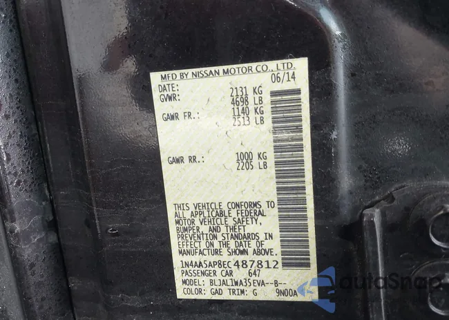 1N4AA5AP8EC487812: 44628118