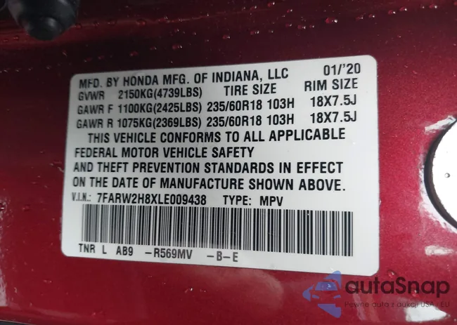 7FARW2H8XLE009438: 44628331