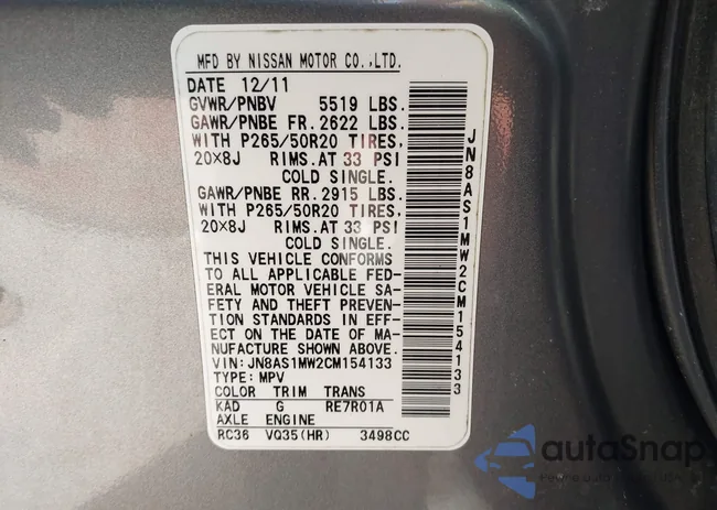 JN8AS1MW2CM154133: 44629563