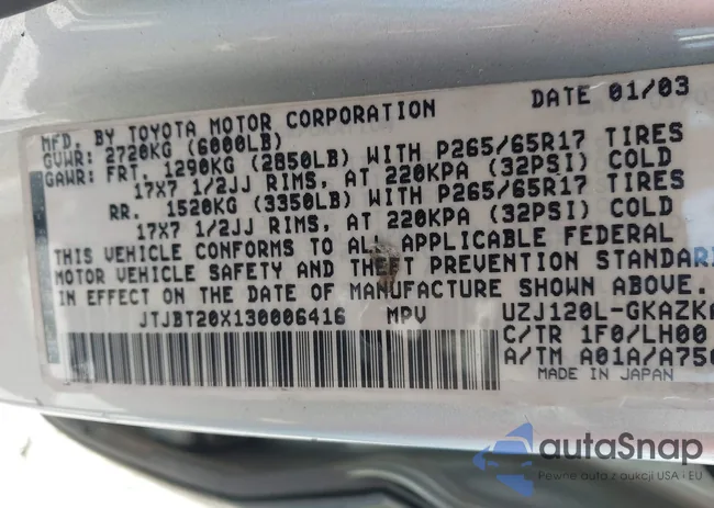 JTJBT20X130006416: 44630627