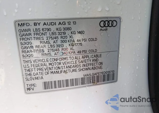 WA1LGAFE7ED013713: 44630816