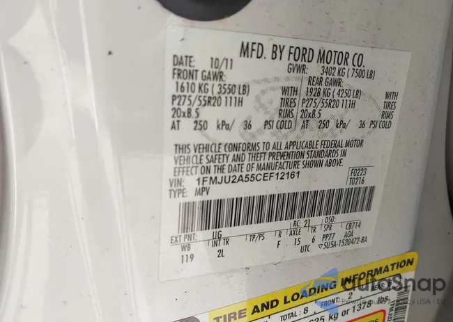 1FMJU2A55CEF12161: 44630840