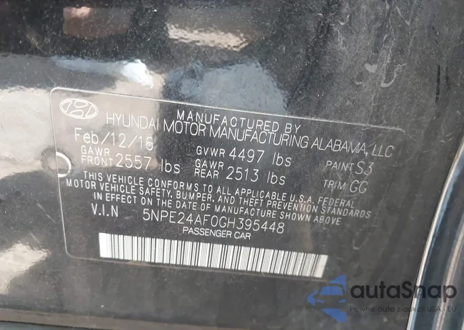 5NPE24AF0GH395448: 44630889