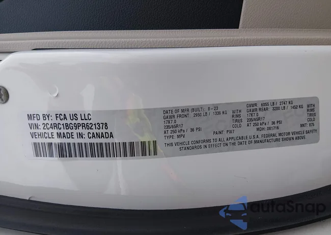 2C4RC1BG9PR621378: 44630943