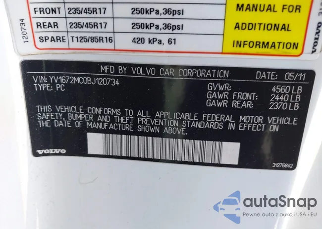 YV1672MC0BJ120734: 44630996