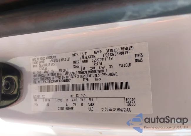 1FTFX1E5XMFD09557: 44630139