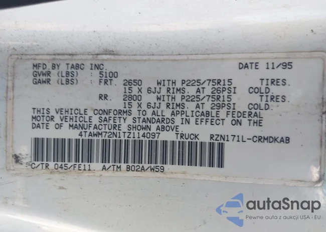 4TAWM72N1TZ114097: 44631527