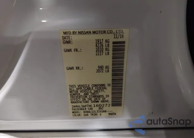 1N4AL3AP7HC160272: 44631713