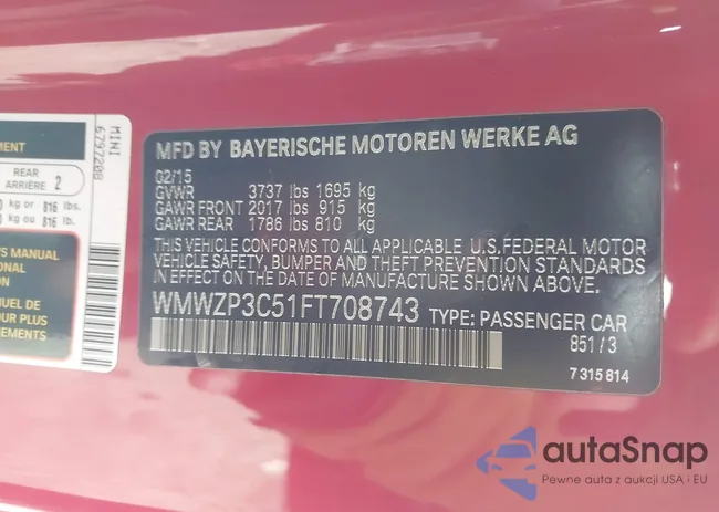 WMWZP3C51FT708743: 44631726