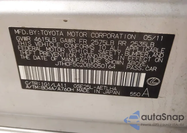 JTHCF5C20B5050164: 44631761