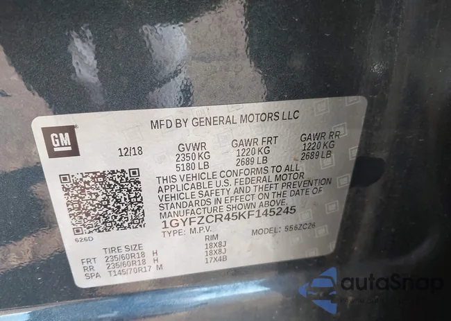 1GYFZCR45KF145245: 44631796