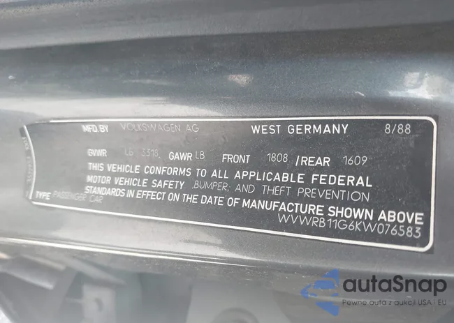 WVWRB11G6KW076583: 44631265