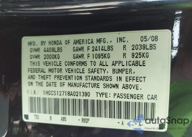 1HGCS12718A021390: 44632022