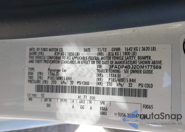 3FADP4BJ2DM177569: 44632048