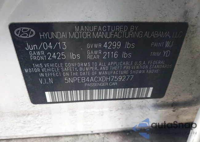 5NPEB4ACXDH759277: 44633435