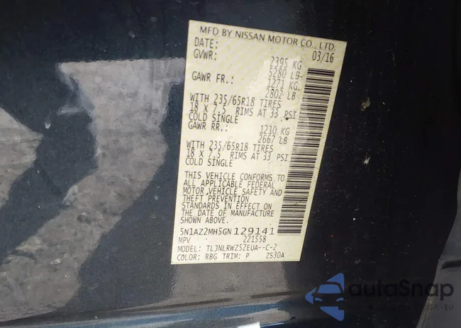 5N1AZ2MH5GN129141: 44633032