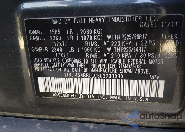 4S4BRCGC5C3233080: 44633159