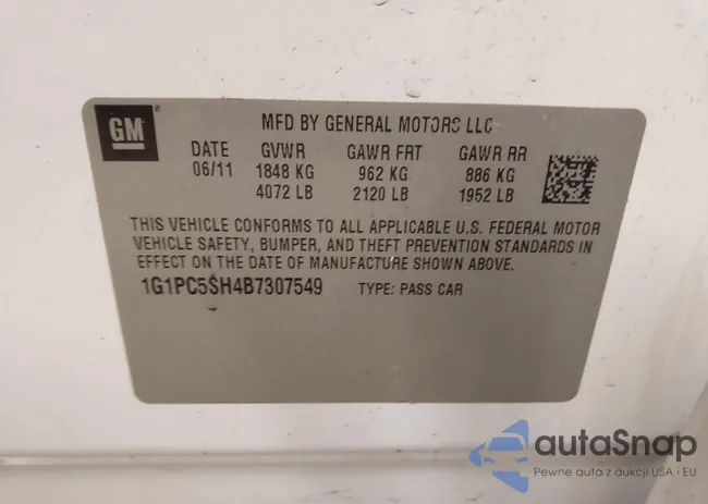 1G1PC5SH4B7307549: 44633345