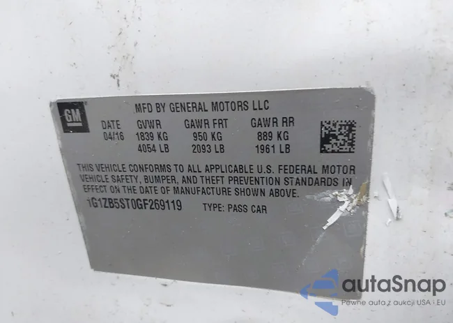 1G1ZB5ST0GF269119: 44634708