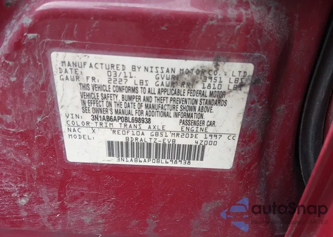 3N1AB6AP0BL698938: 44634336