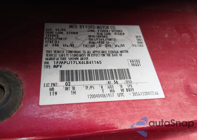 1FMPU17LX4LB41165: 44635227