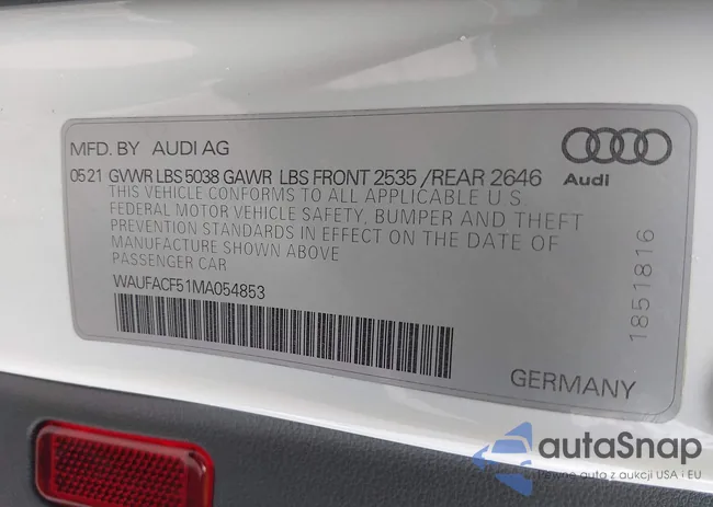 WAUFACF51MA054853: 44635412